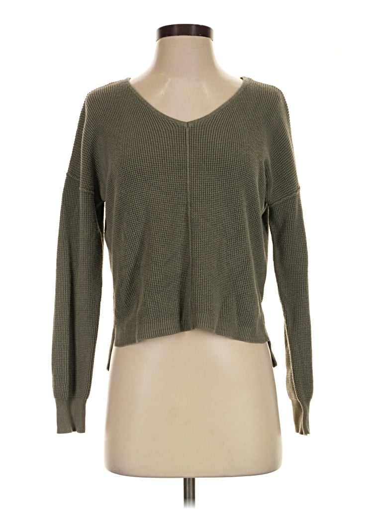 Pre-owned Hippie Rose Pullover Sweater In Green
