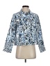Sag Harbor 100% Polyester Animal Print Blue Jacket Size M (petite) - photo 1