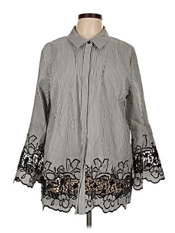 Dennis by Dennis Basso Long Sleeve Blouse (view 1)