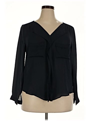Zara Basic Long Sleeve Blouse (view 1)