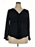 Zara Basic Black Long Sleeve Blouse Size XXL - photo 1