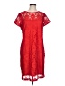 Nine West 100% Polyester Red Cocktail Dress Size L (estimated) - photo 1