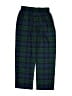 Lands' End 100% Polyester Plaid Blue Teal Casual Pants Size 10 - photo 2