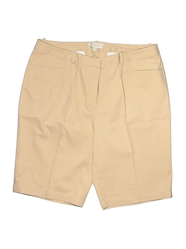 Pre-owned Talbots Outlet Khaki Shorts In Tan