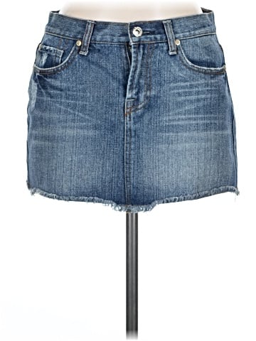 7 For All Mankind Denim Skirt (view 1)