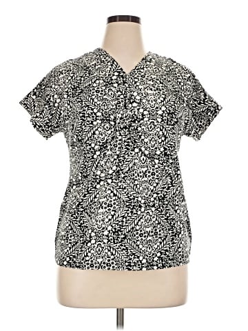 Jones New York Signature Short Sleeve Blouse (view 1)
