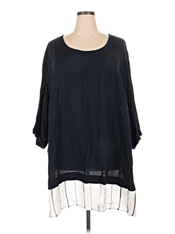 Ulla Popken 3/4 Sleeve Blouse (view 1)