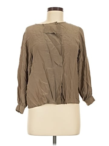 Assorted Brands Long Sleeve Silk Top (view 1)
