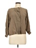 Assorted Brands 100% Silk Brown Long Sleeve Silk Top Size EU 38 / US 8 - photo 1