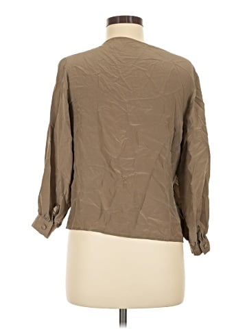 Assorted Brands Long Sleeve Silk Top (view 2)