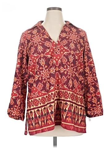 Lauren by Ralph Lauren 3/4 Sleeve Blouse (view 1)