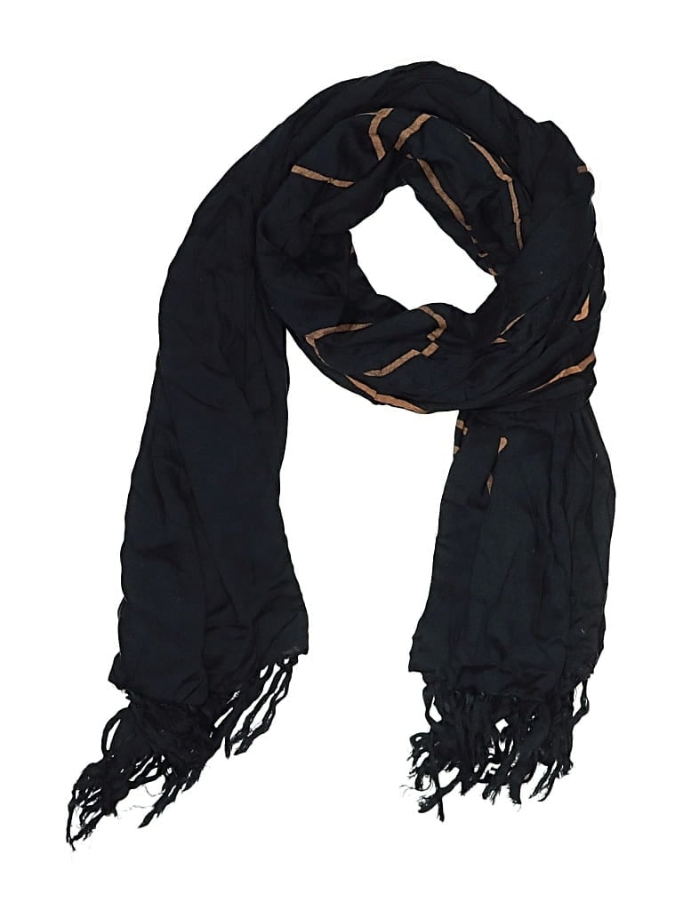 Pre-owned Assorted Brands Scarf In Black