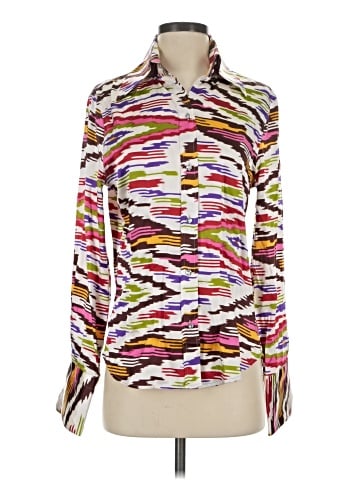 Body By Victoria Long Sleeve Silk Top (view 1)