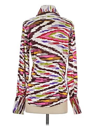 Body By Victoria Long Sleeve Silk Top (view 2)