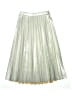 Zara 100% Polyurethane Metallic Silver Skirt Size 11 - 12 - photo 1