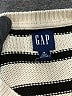 Gap 100% Cotton Stripes Ivory Pullover Sweater Size M (tall) - photo 7
