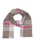 Mixit 100% Acrylic Plaid Brown Scarf One size - photo 1