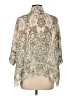 Parker Paisley Ivory 3/4 Sleeve Blouse Size L - photo 2