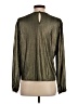 Aqua Metallic Gold Long Sleeve Blouse Size S - photo 2