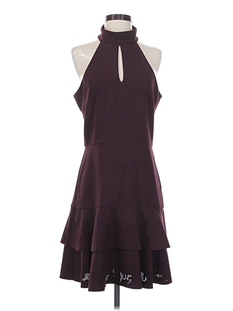 Pre-owned Parker Cocktail Dress In Burgundy