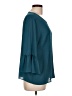 Elle Teal 3/4 Sleeve Blouse Size L - photo 4