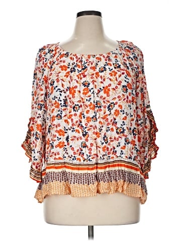 Fever 3/4 Sleeve Blouse (view 1)