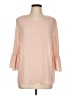 Elle Pink 3/4 Sleeve Blouse Size L - photo 1