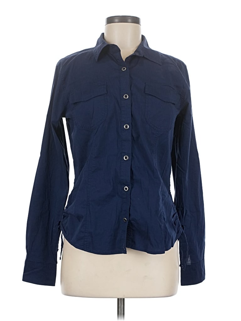 Pre-owned Gramicci Long Sleeve Button Down Shirt In Blue