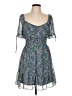BCX 100% Polyester Paisley Blue Casual Dress Size L - photo 1