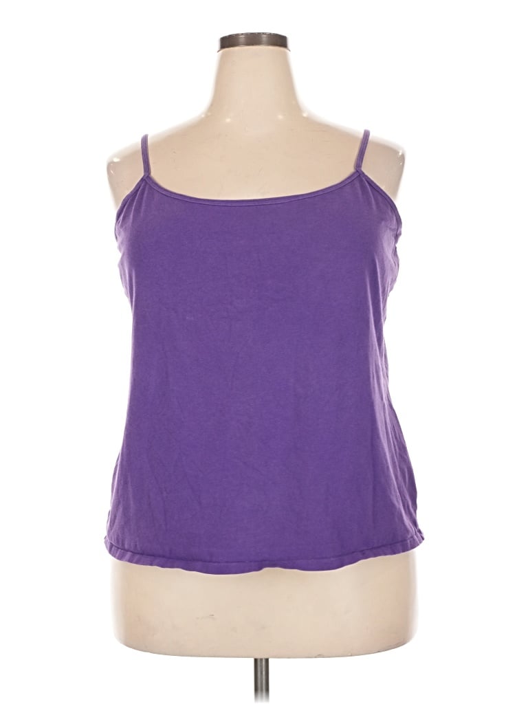 Pre-owned Lane Bryant Tank Top Purple Strapless Neckline Tops