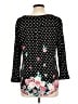 Elle Polka Dots Black 3/4 Sleeve Blouse Size L - photo 2