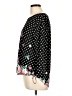 Elle Polka Dots Black 3/4 Sleeve Blouse Size L - photo 5
