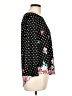 Elle Polka Dots Black 3/4 Sleeve Blouse Size L - photo 4