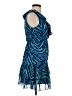 Sam Edelman 100% Polyester Print Blue Cocktail Dress Size 0 - photo 4