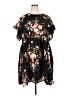 Unbranded 100% Polyester Floral Black Casual Dress Size 4XL - photo 1