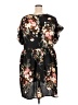 Unbranded 100% Polyester Floral Black Casual Dress Size 4XL - photo 2