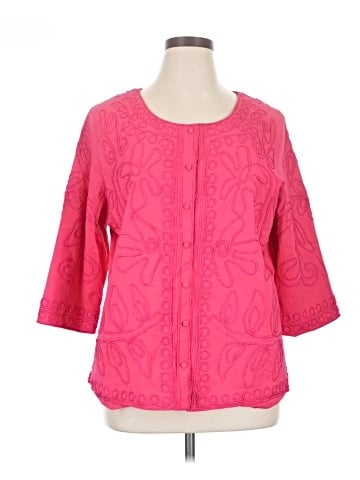 BEDFORD FAIR lifestyles 3/4 Sleeve Blouse (view 1)