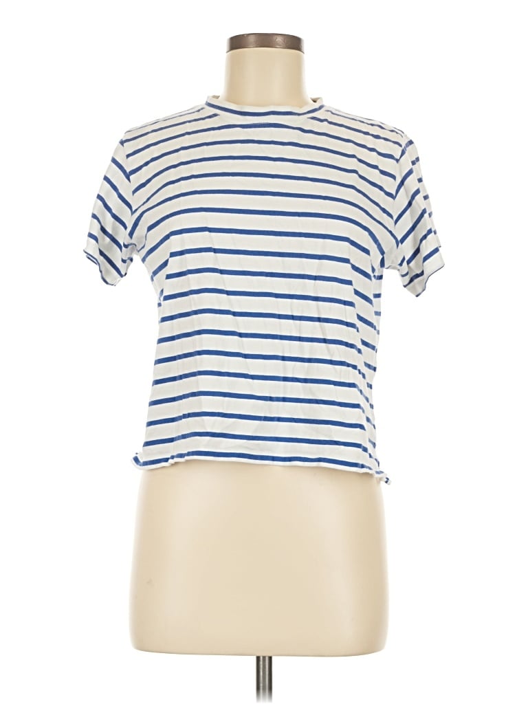Pre-owned Ayr Short Sleeve Turtleneck In Blue