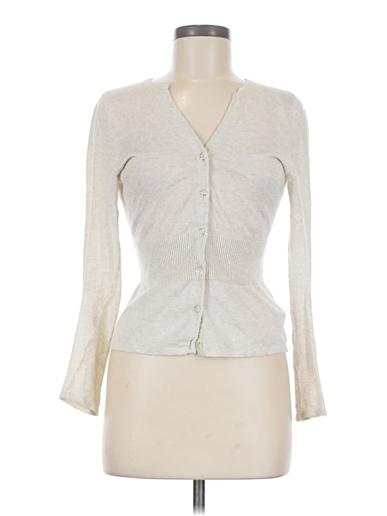 Pre-owned Kersh Cardigan Sweater In Ivory