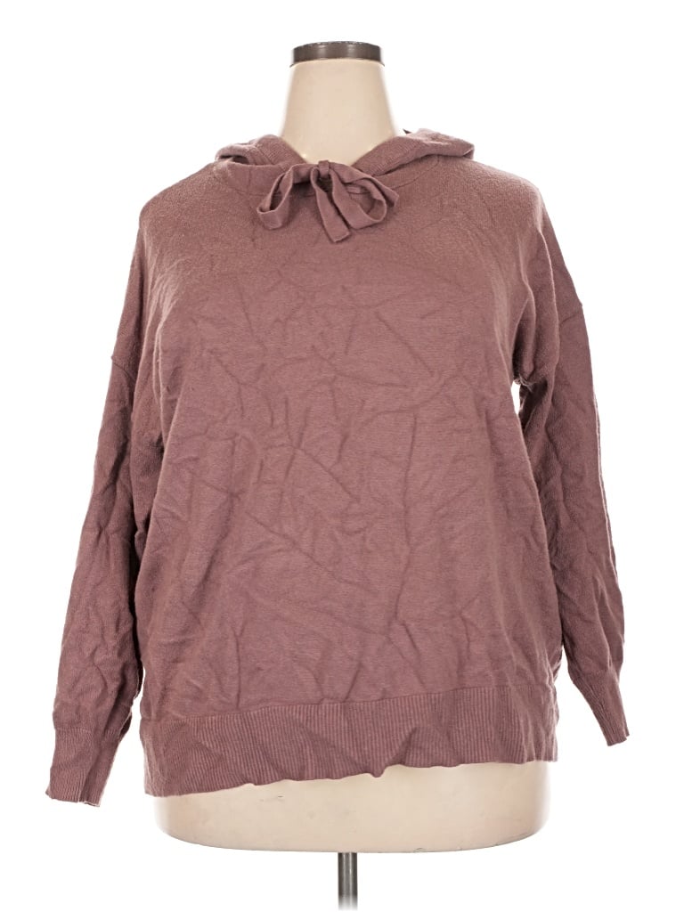 Pre-owned Torrid Pullover Sweater In Burgundy