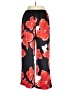 Natori 100% Polyester Floral Red Casual Pants Size L - photo 2