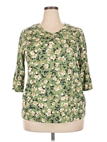 Woman Within 3/4 Sleeve T-Shirt (view 1)