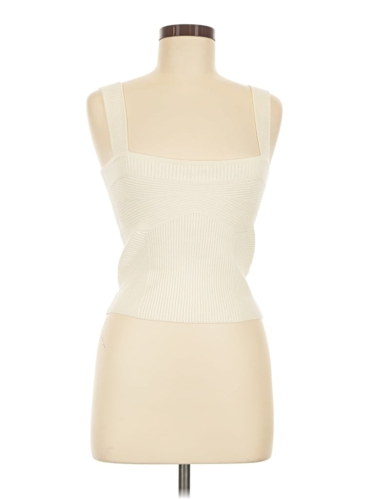 Pre-owned Vici Tube Top Ivory Strapless Neckline Tops
