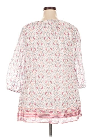 Caslon 3/4 Sleeve Blouse (view 2)
