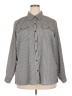 Notations Houndstooth Gray Long Sleeve Blouse Size 2X - photo 1