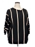 Vila Milano Stripes Black Pullover Sweater Size 1X - photo 1