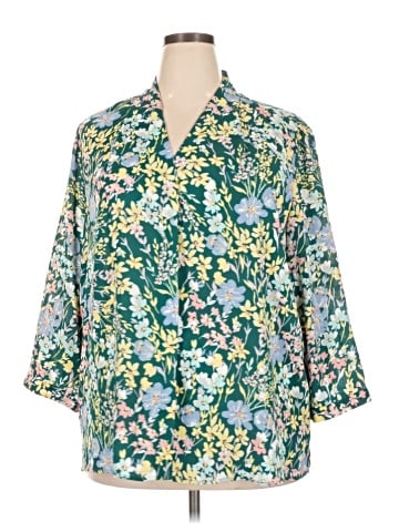 Investments 3/4 Sleeve Blouse (view 1)