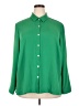 J.Jill Solid Green Long Sleeve Blouse Size 2X - photo 1