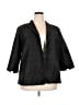 Coldwater Creek 100% Silk Gray Silk Blazer Size 2X - photo 1