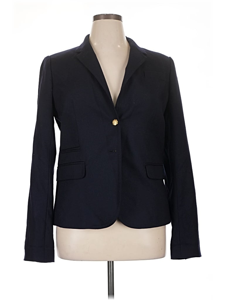Pre-owned Jcrew Wool Blazer Jacket In Blue